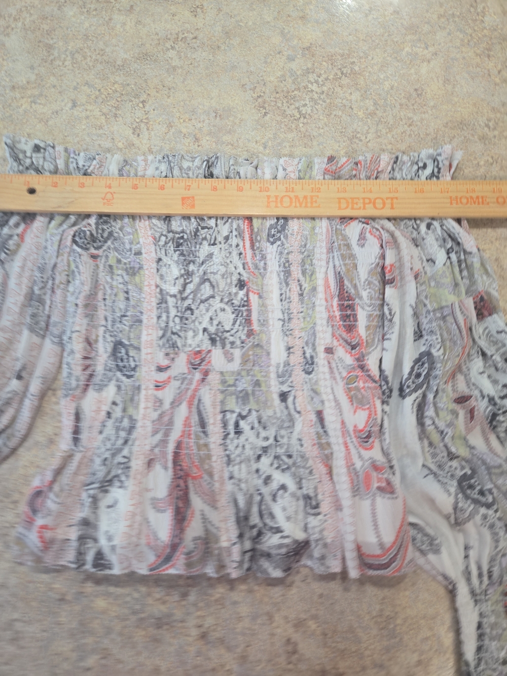 AllSaints Lara Makutu Off Shoulder Top Women's US 4 Soft Pink Boho Paisley NWOT - Picture 9 of 12